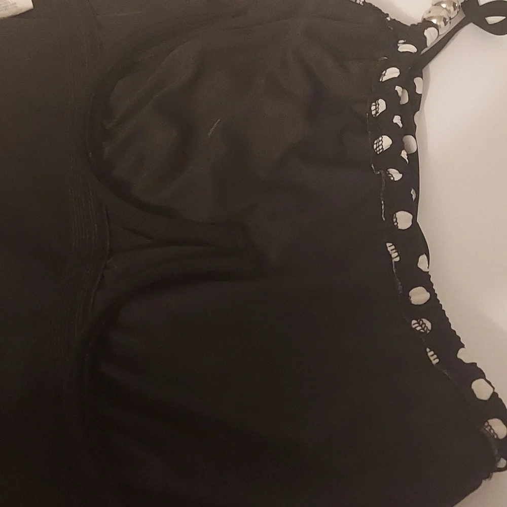 Magic Suit Swimsuit Black And White Polka Dot Size 10